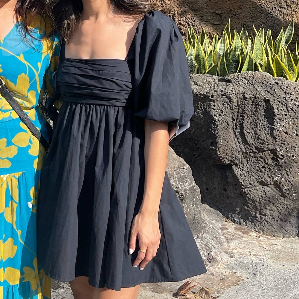 Black short dress